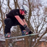Snowboard Leap by Harvey R
