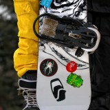 Colourful Snowboarder by David W